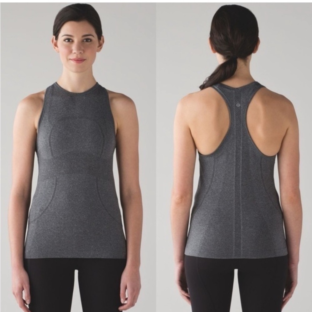 Lululemon Gray Racerback Athletic Tank Top